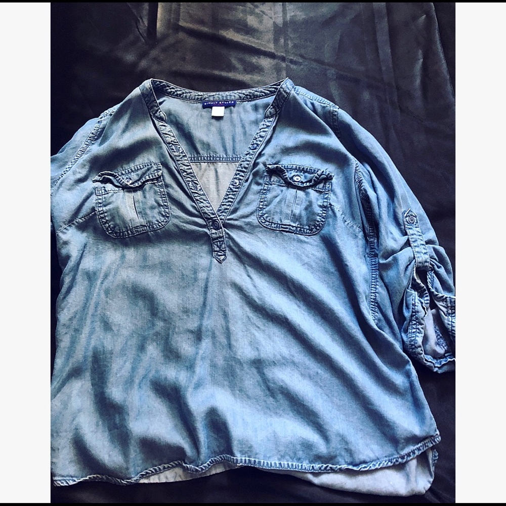 Denim shirt, size medium